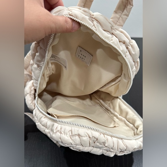 A New Day Cream Textured Mini Backpack - Picture 6 of 6